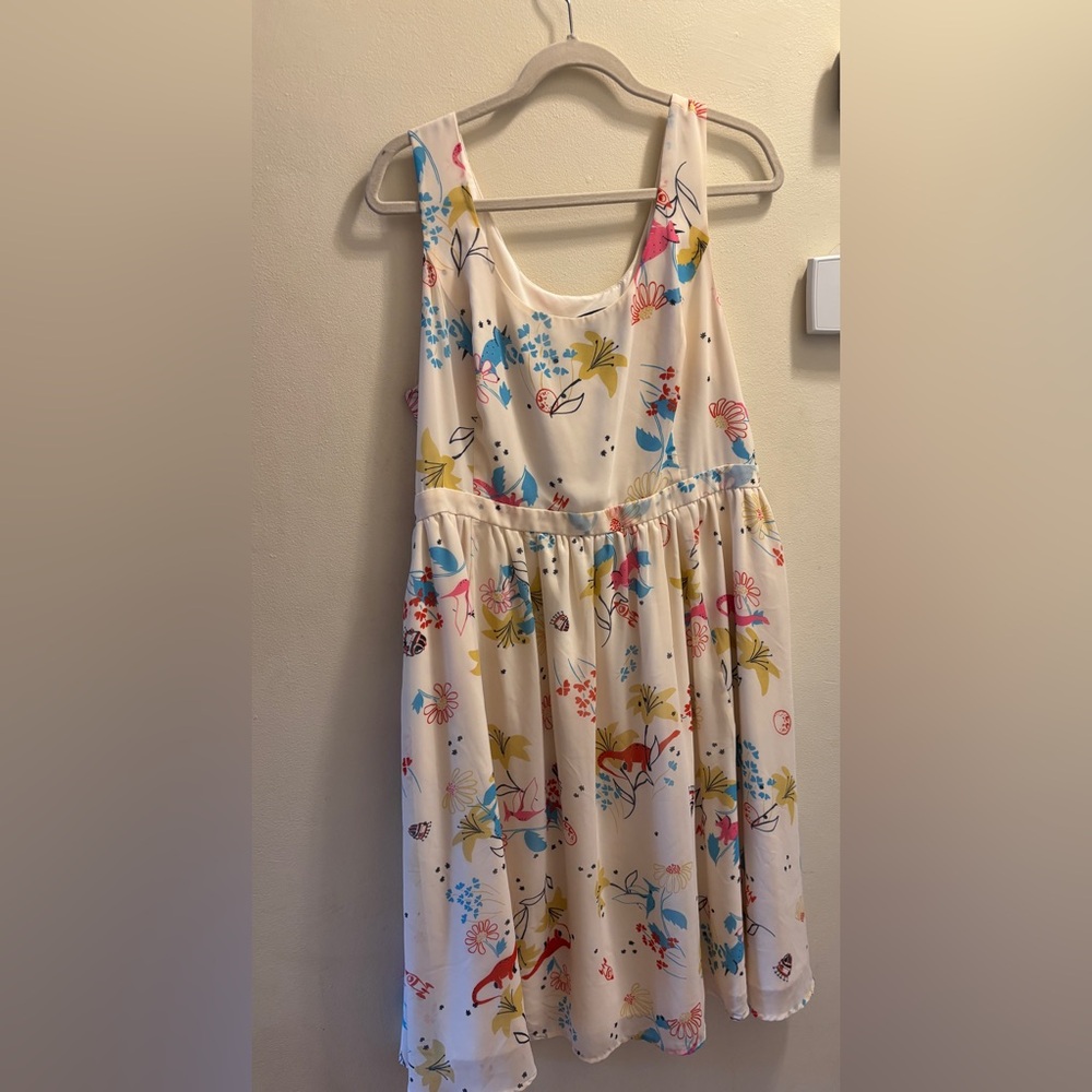 Modcloth Dinosaurs and Space “Freeing Feeling” Dress - Pockets - XL - EUC